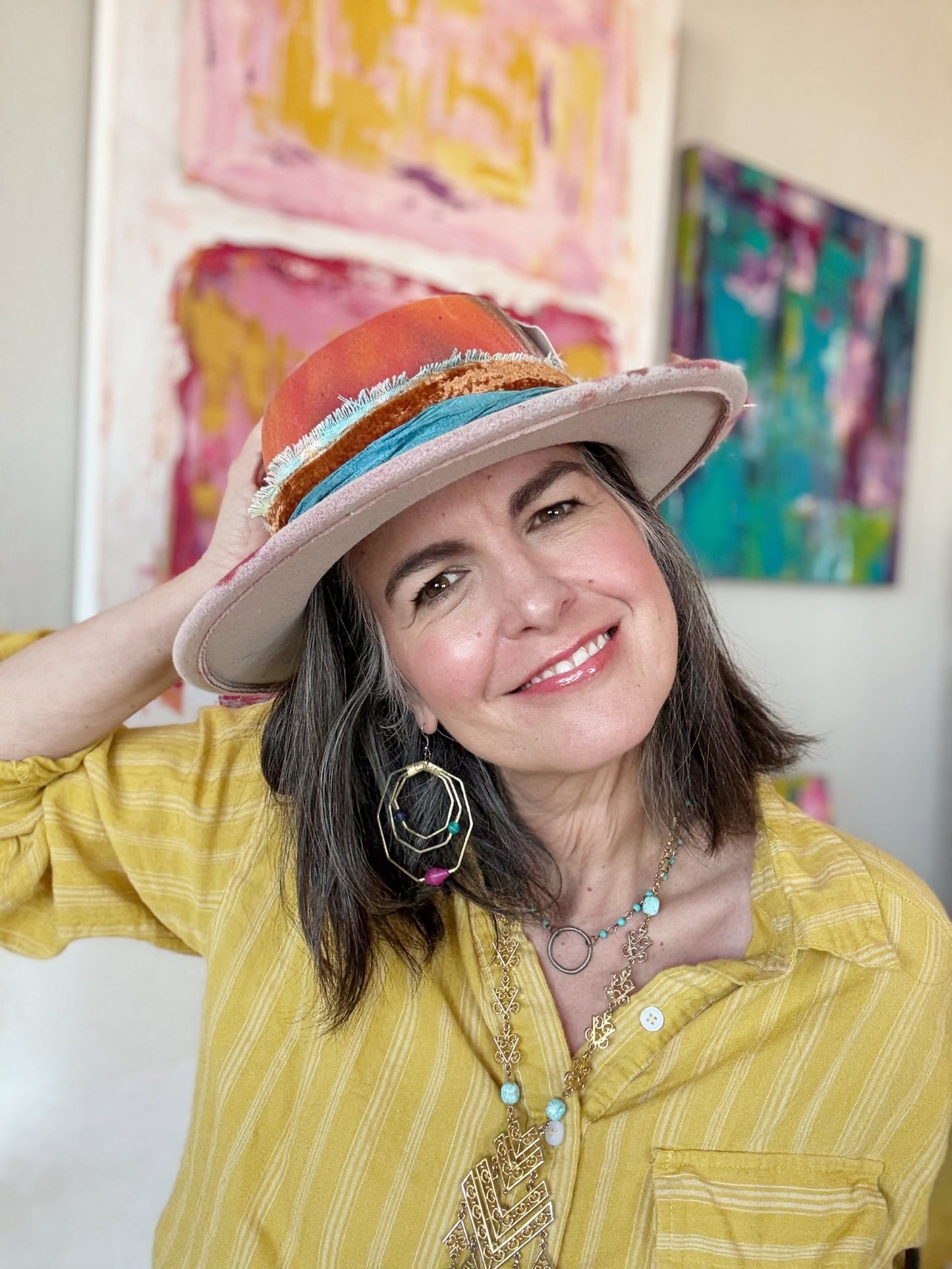 Hand Painted Hat No. 3