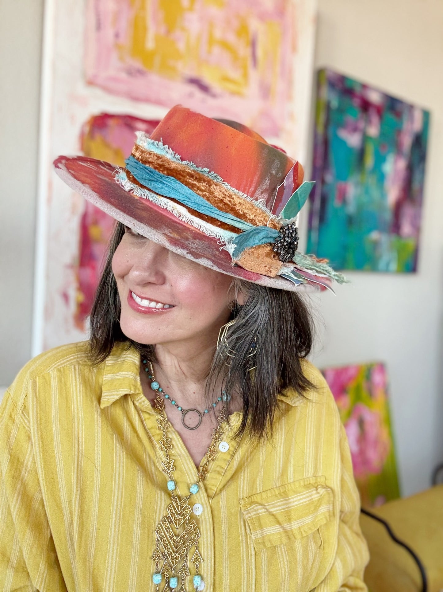 Hand Painted Hat No. 2