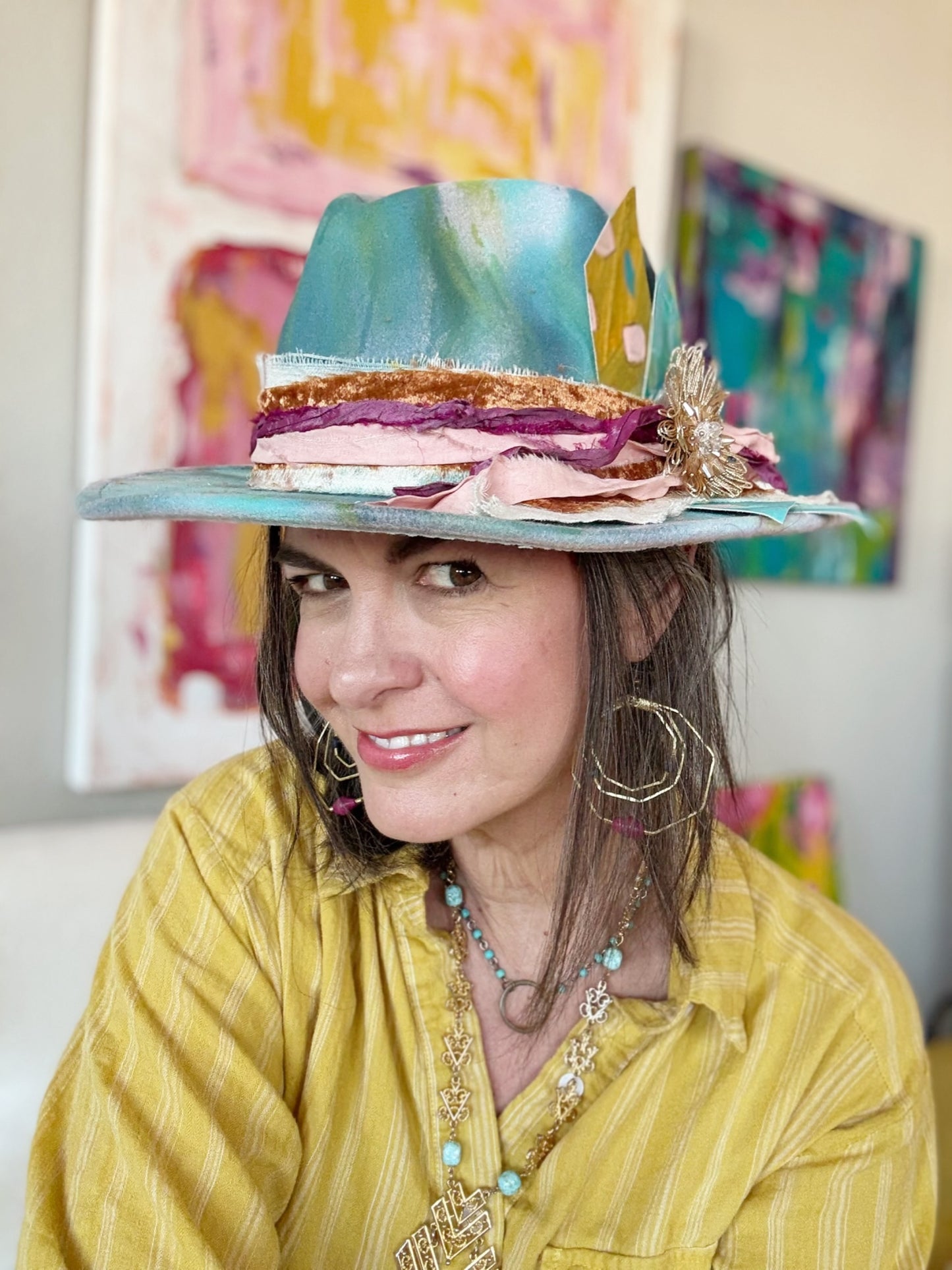 Hand Painted Hat No. 3