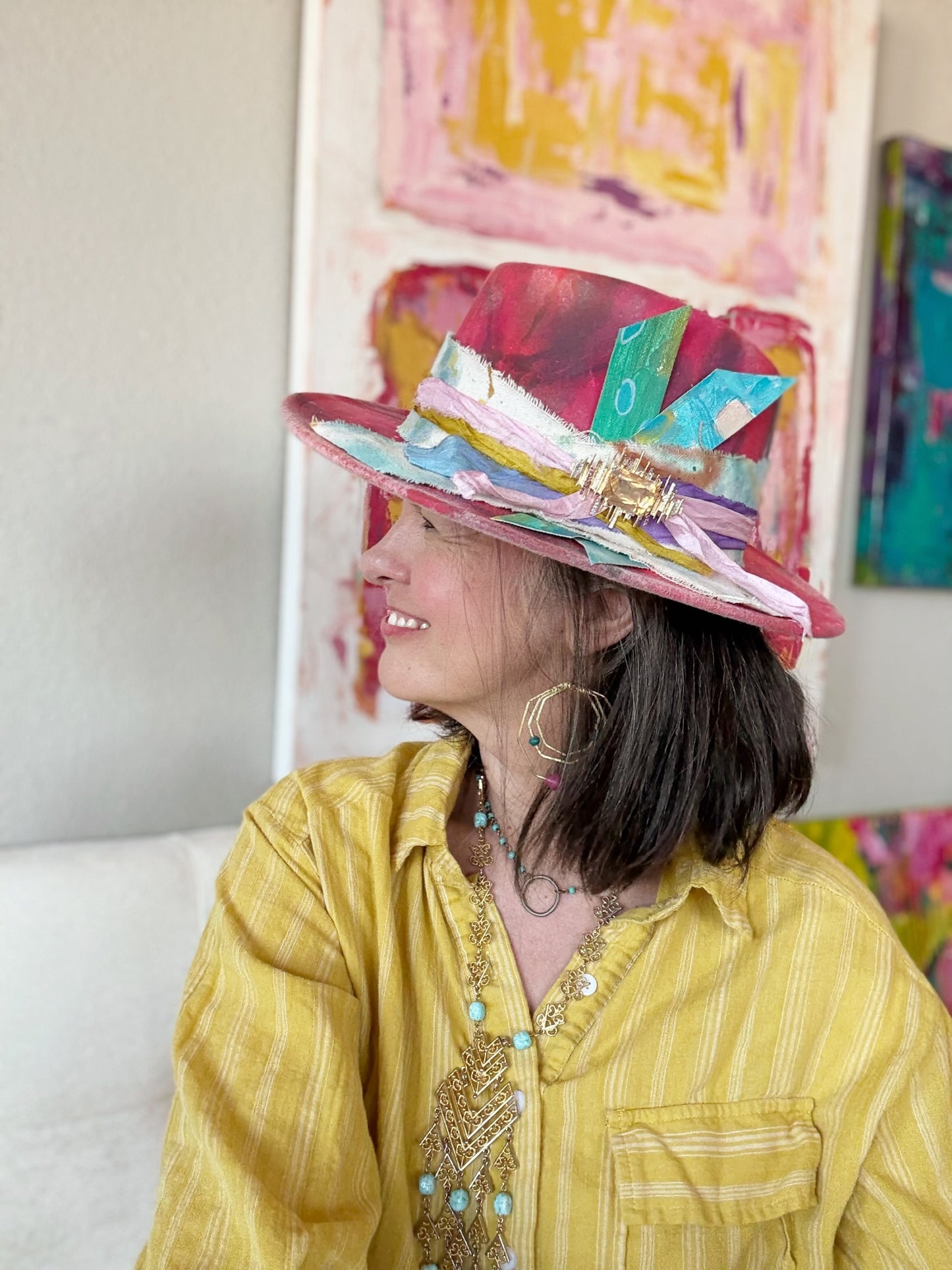 Hand Painted Hat No. 4