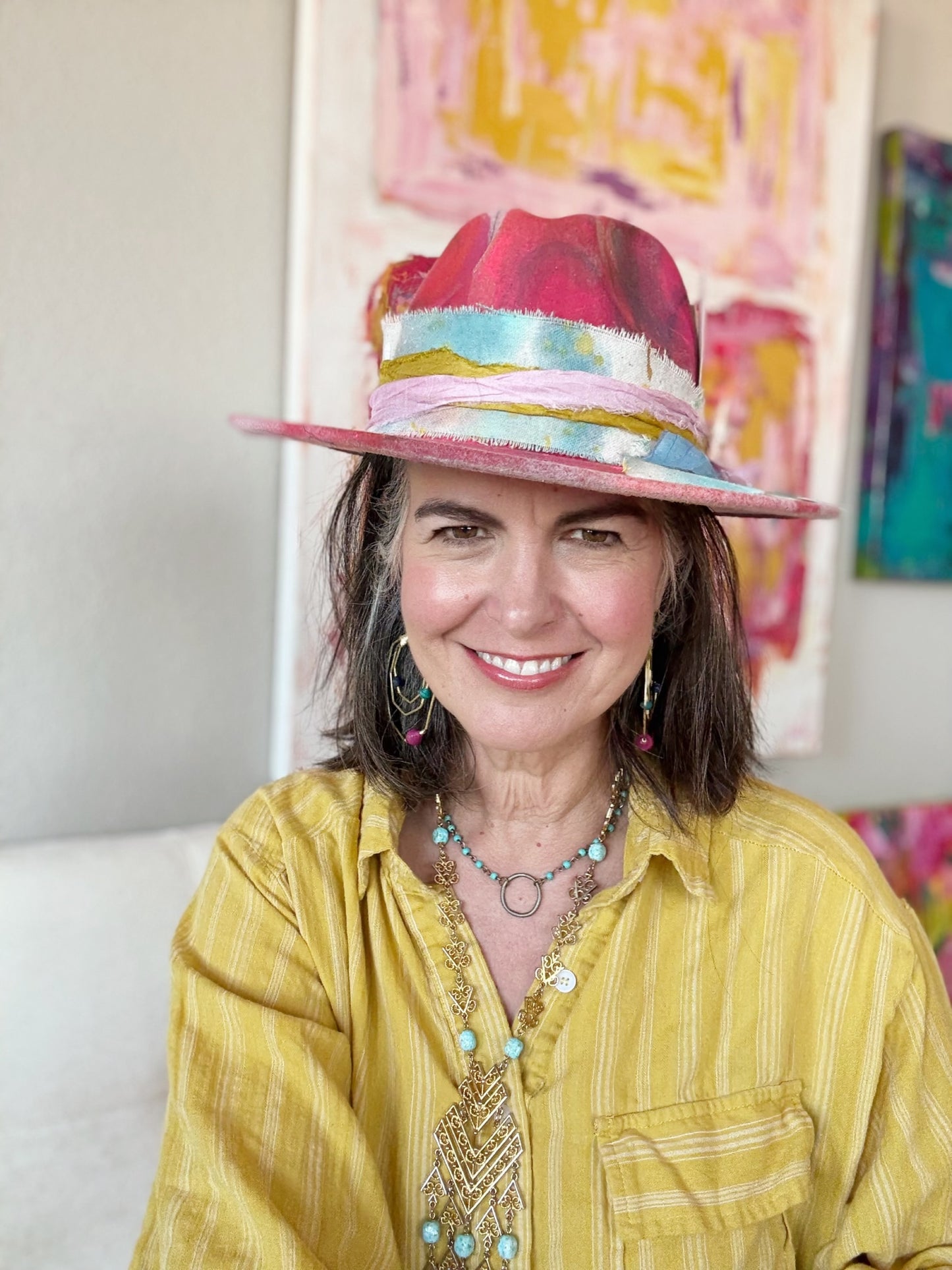 Hand Painted Hat No. 4