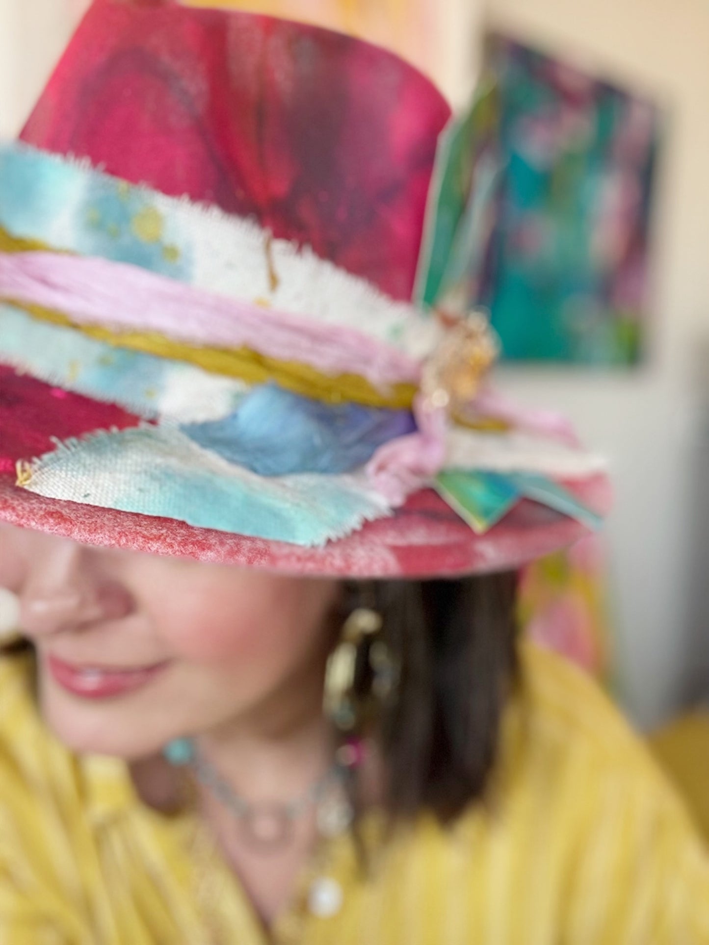 Hand Painted Hat No. 4