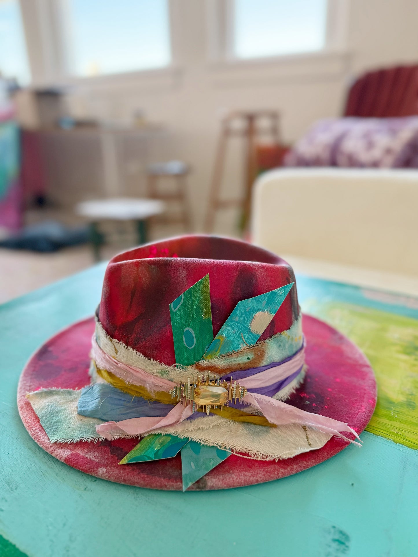 Hand Painted Hat No. 4